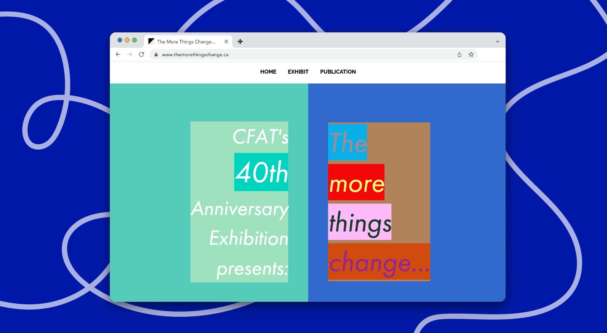 CFAT 40th website screenshot