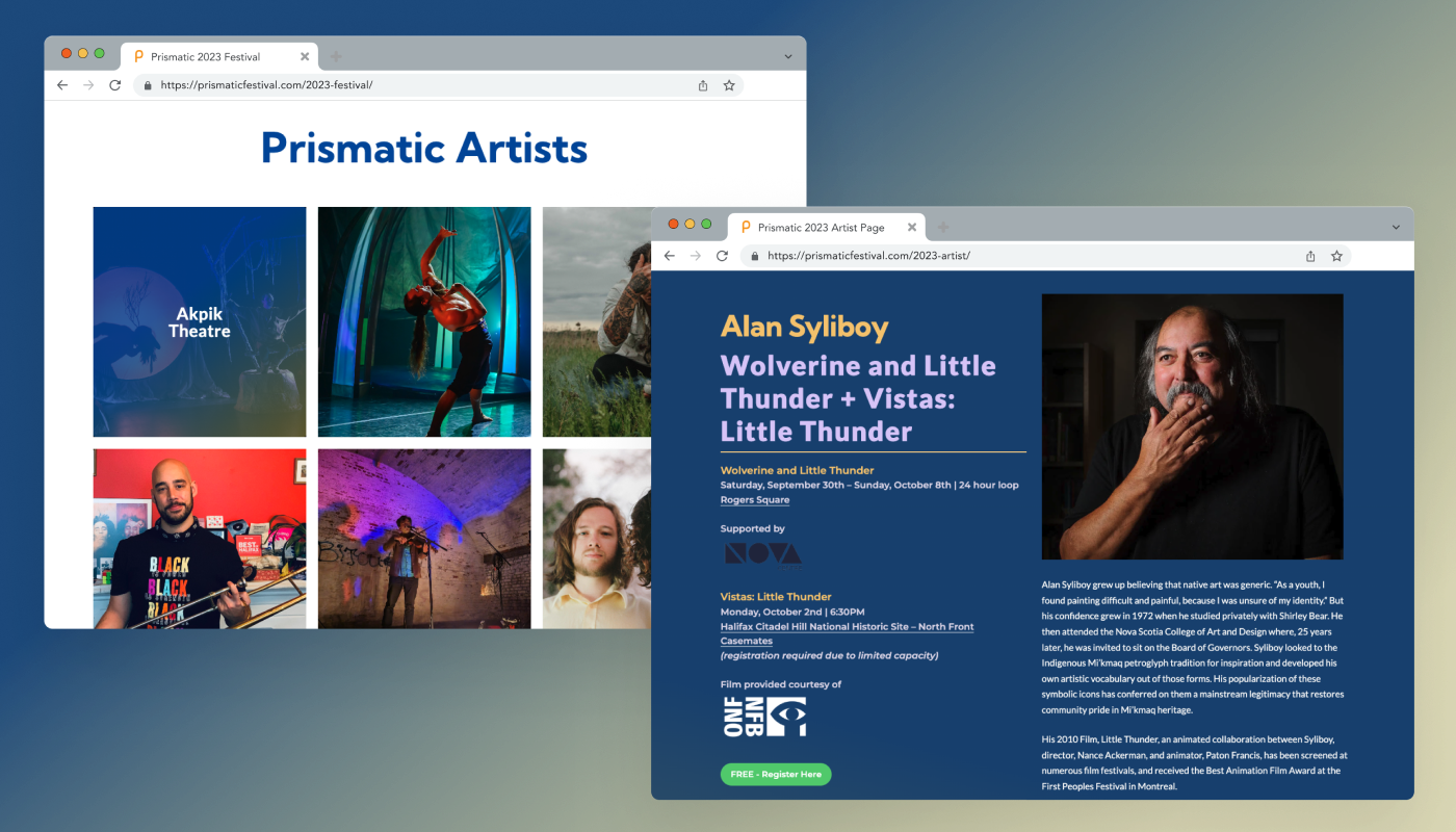 A sample of Prismatic webpages in 2023
