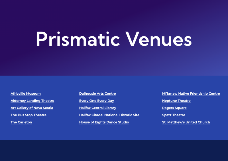 Prismatic Venue Page Summary